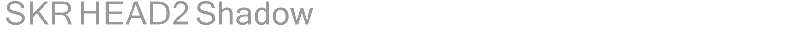 SKR HEAD2 Shadow font preview